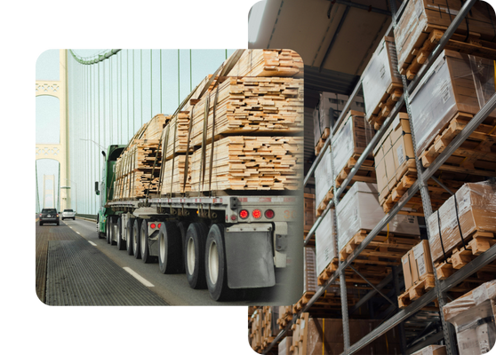 Transport and Logistics Stacked