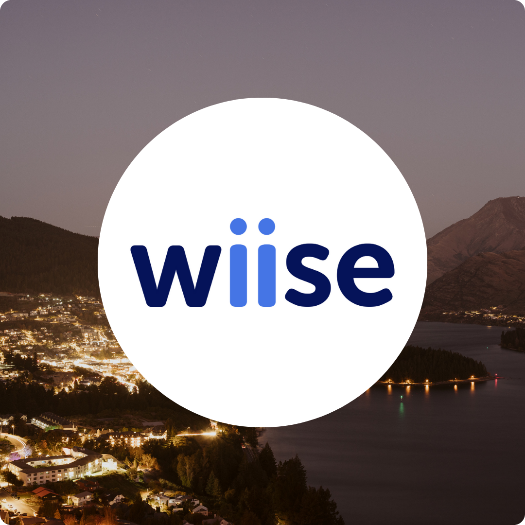 wiise in Circle on Background